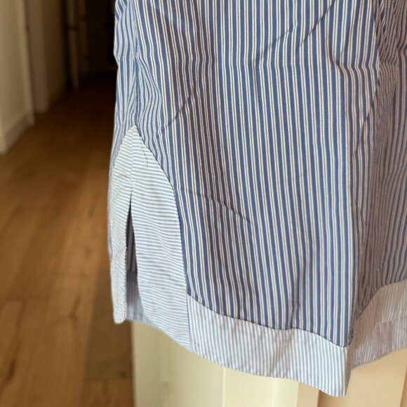 Vineyard Vines Blue Striped Popover Tunic Top Size 12 - Picture 2 of 10
